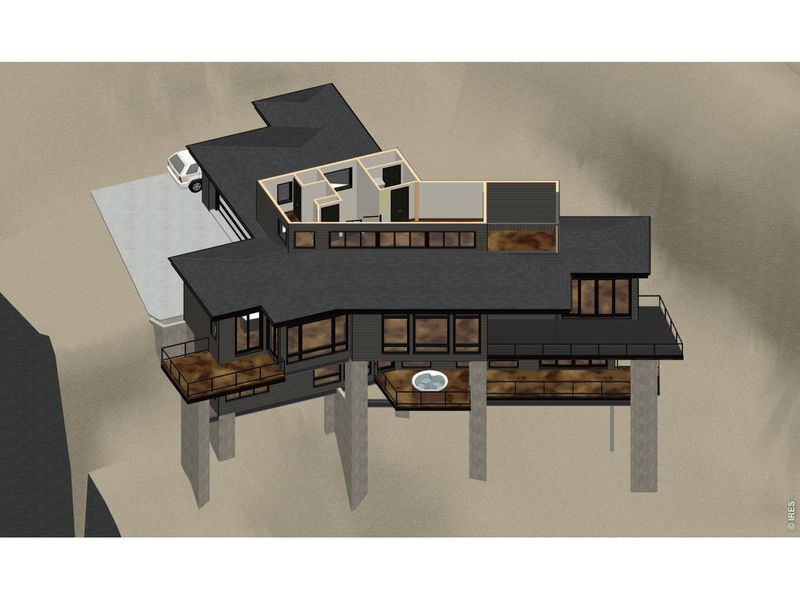 Exterior rendering of this home design in , Estes Park, CO (Image 8).