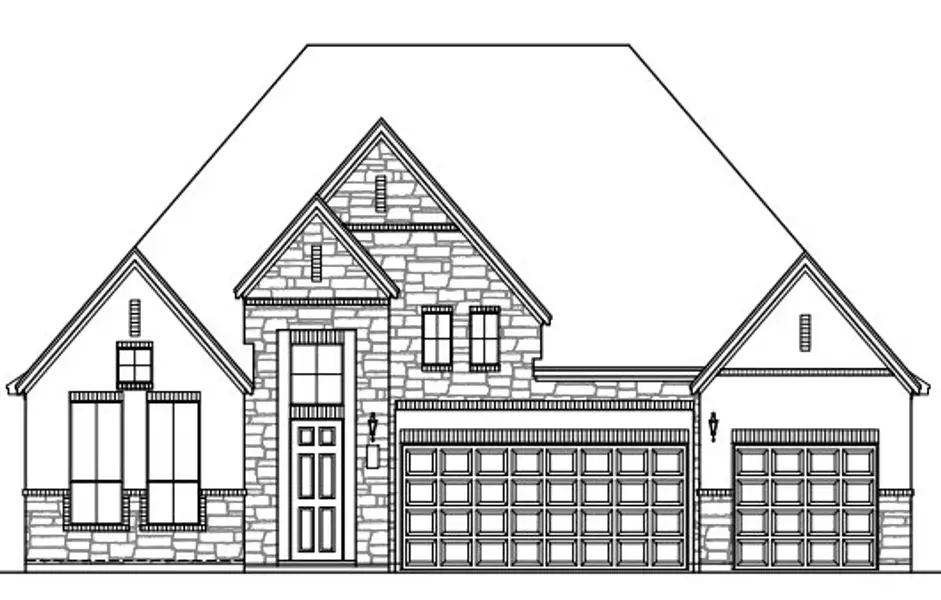 Exterior rendering of this home design in Wildrye, Waller, TX (Image 26).