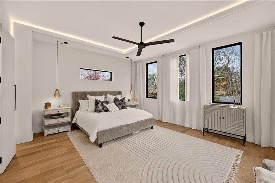 Furnished interior view inside a new home in , Atlanta (Image 59).