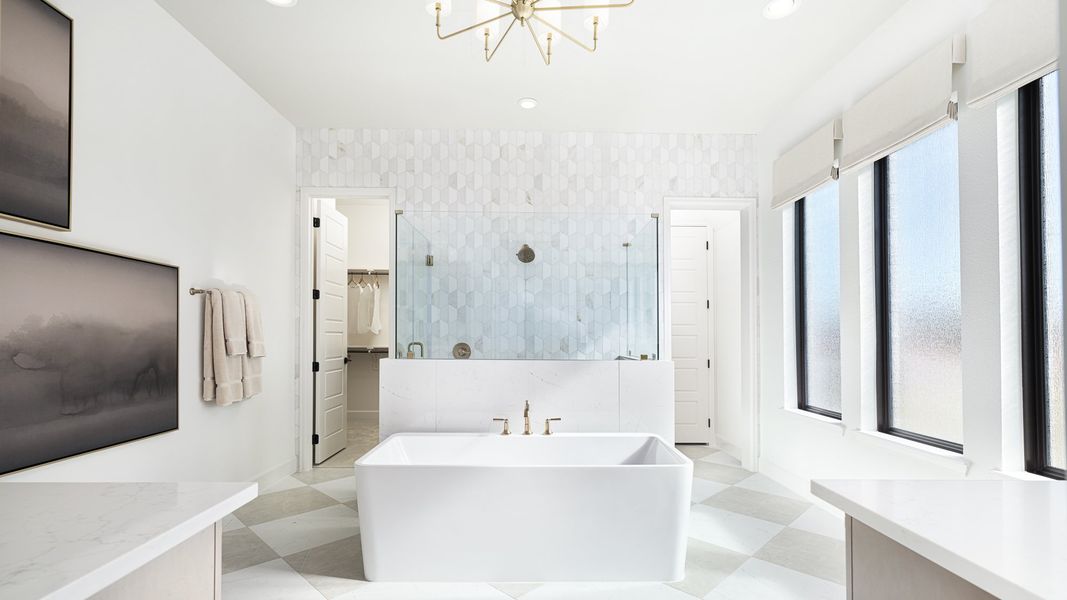Representative furnished interior of a home built from the 3566W by Perry Homes in Somerset Park, Rockwall (Image 8).