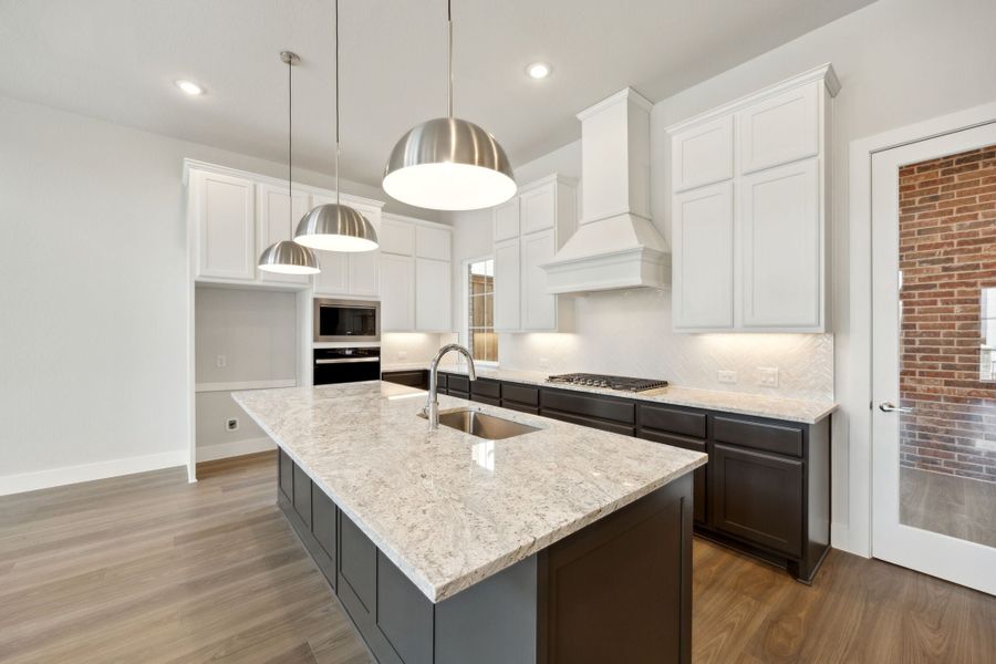 Furnished interior view inside a new home in Newman Village Townhomes, Frisco (Image 15).