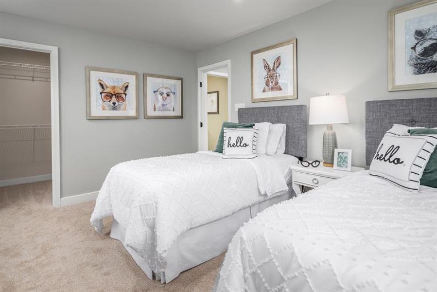 Furnished interior view inside a new home in Afton Arbors, Charlotte (Image 23).
