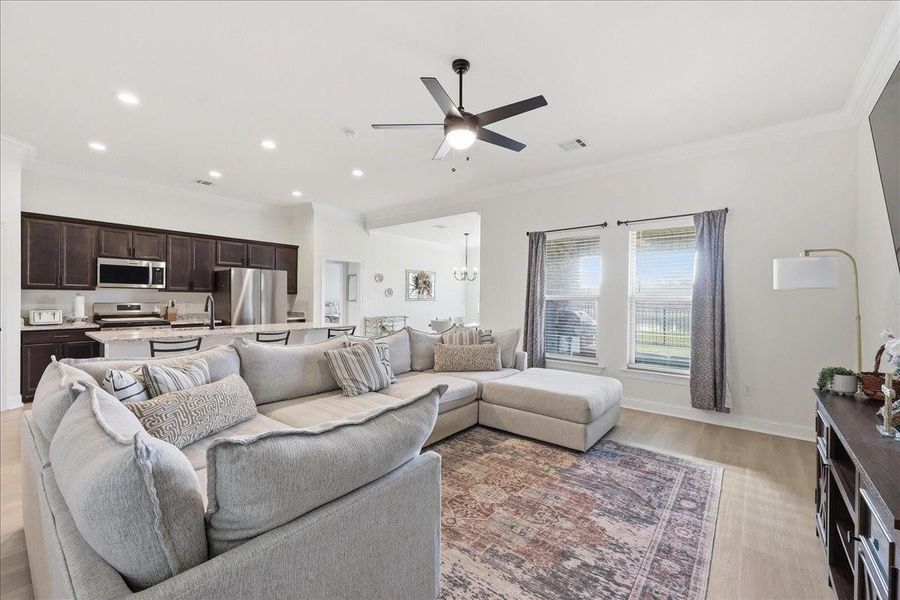 Furnished interior view inside a new home in , Orange (Image 16).