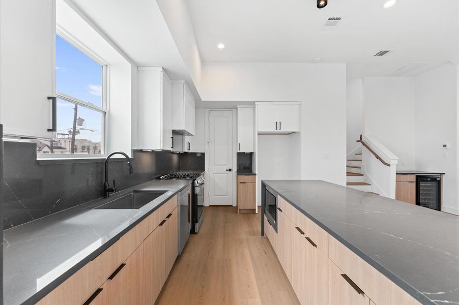 Refined European-inspired kitchen design Refined European-inspired kitchen design