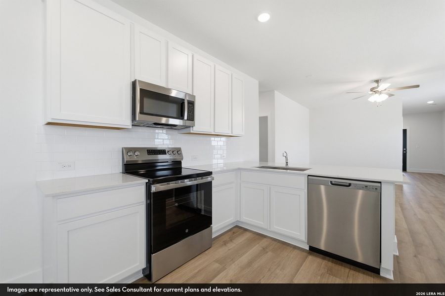 Furnished interior view inside a new home in Garden Grove, San Antonio (Image 4).