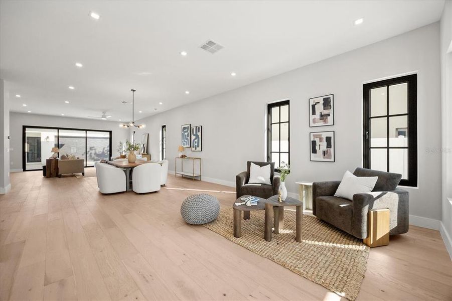 Furnished interior view inside a new home in , Orlando (Image 6). Furnished interior view inside a new home in , Orlando (Image 6).