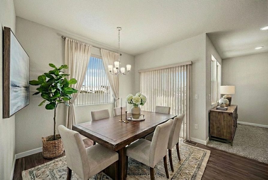 Furnished interior view inside a new home in Aspen Ranch, Fountain (Image 14).