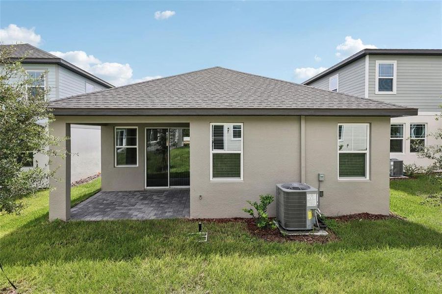 Exterior details and patio area of a home in Cyrene at Minneola, Minneola (Image 3).