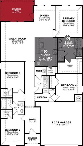 Beazer Homes Verandah Teton plan