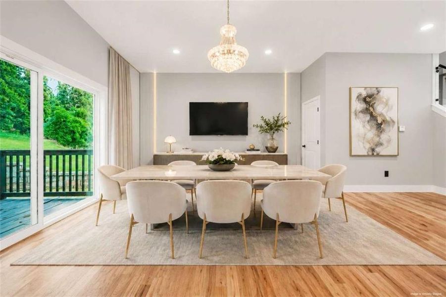 Furnished interior view inside a new home in , Atlanta (Image 47).