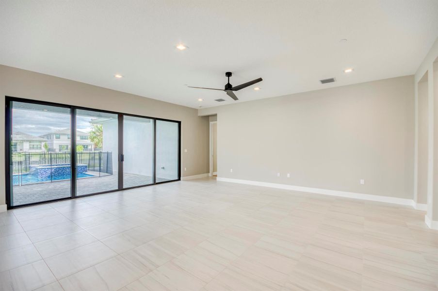Furnished interior view inside a new home in Apex at Avenir, Palm Beach Gardens (Image 49).