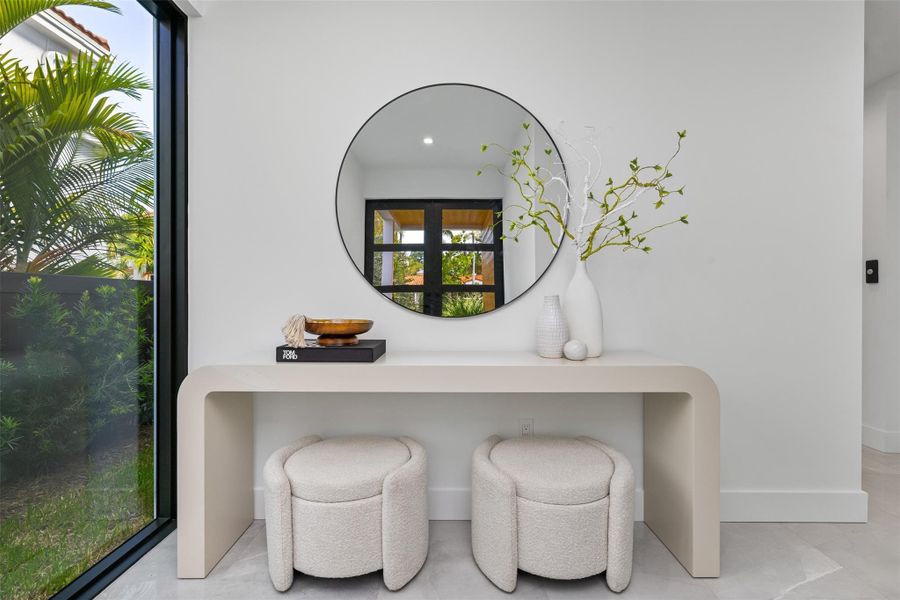 Furnished interior view inside a new home in , Fort Lauderdale (Image 27).