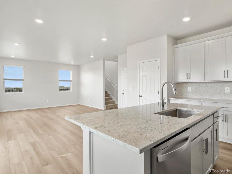 Furnished interior view inside a new home in Westgate, Greeley (Image 7). Furnished interior view inside a new home in Westgate, Greeley (Image 7).