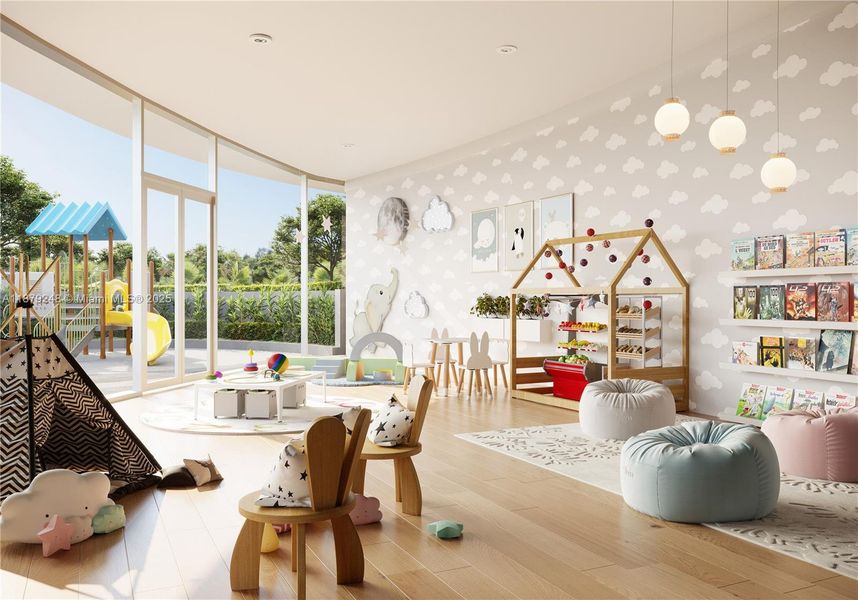 Furnished interior view inside a new home in , Miami (Image 18).