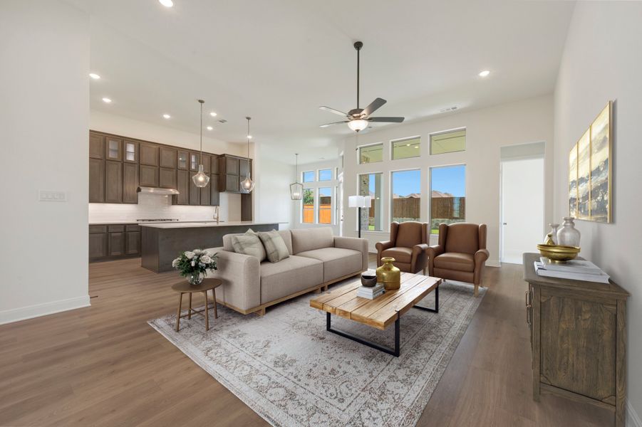 Furnished interior view inside a new home in Monterra - Classics, Fate (Image 6).