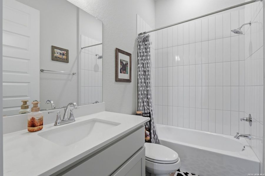 Furnished interior view inside a new home in The Grove at Vintage Oaks, New Braunfels (Image 6).