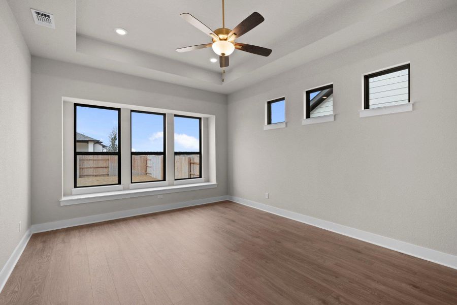 Primary Bedroom with tray ceiling