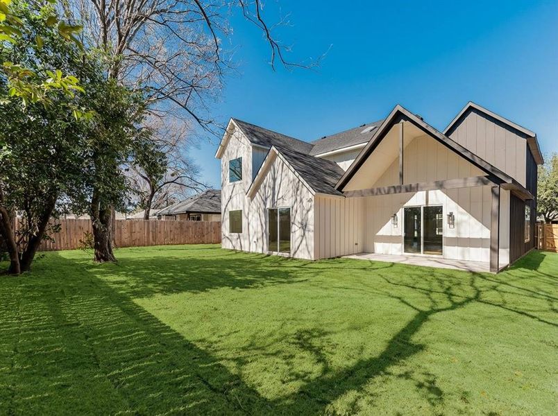 Exterior details and patio area of a home in , Dallas (Image 3). Exterior details and patio area of a home in , Dallas (Image 3).