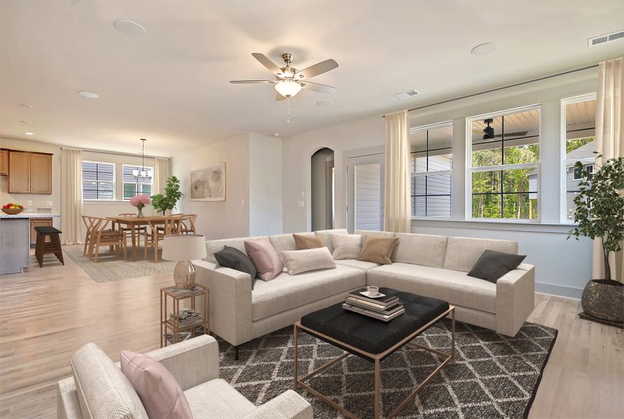 Harrington Dining, Kitchen, Living Area Furnished