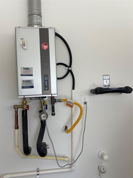 Tankless water heater.