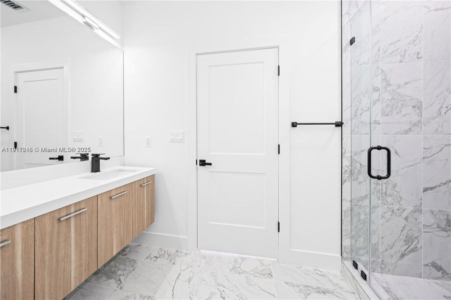 Furnished interior view inside a new home in , Miami (Image 7).