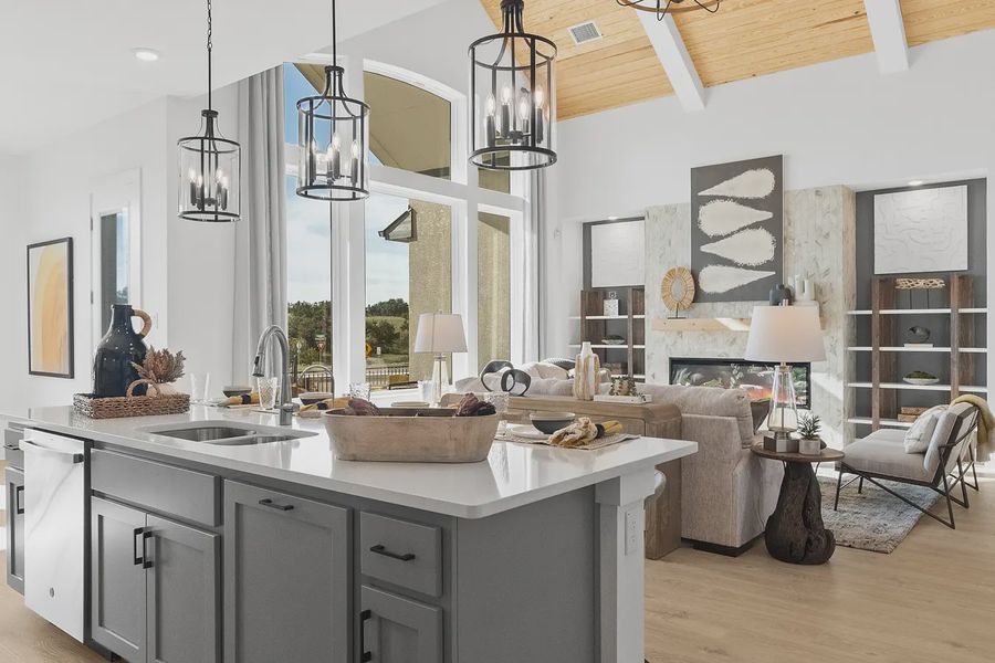 Representative furnished interior of a home built from the Hattie by Chesmar Homes in Parkside on the River, Georgetown (Image 6).