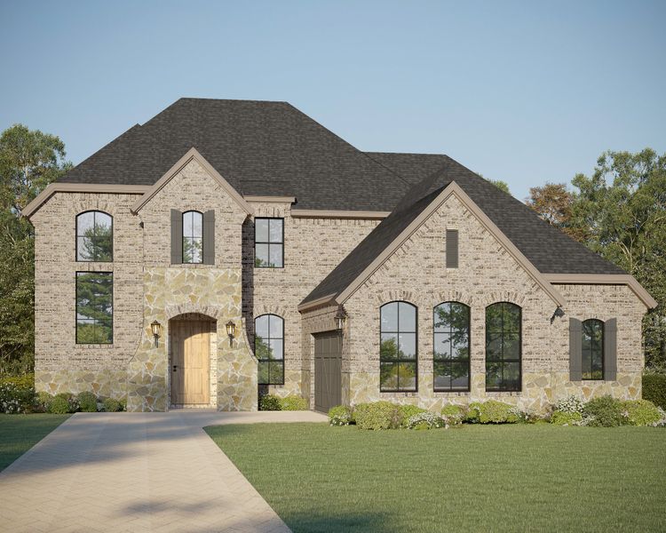 Plan 1646 Elevation A with Stone Plan 1646 Elevation A with Stone
