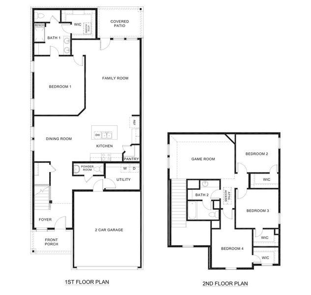 2D floor plan layout of this home in Winchester Crossing, Princeton, TX (Image 2). 2D floor plan layout of this home in Winchester Crossing, Princeton, TX (Image 2).