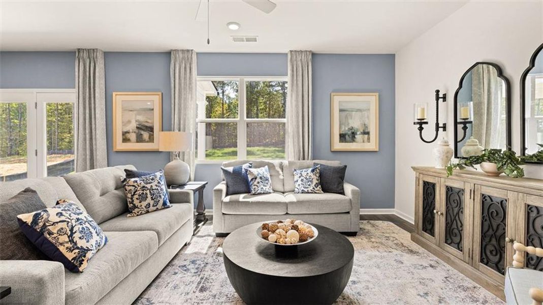 Furnished interior view inside a new home in Jackson Landing, Jefferson (Image 5). Furnished interior view inside a new home in Jackson Landing, Jefferson (Image 5).