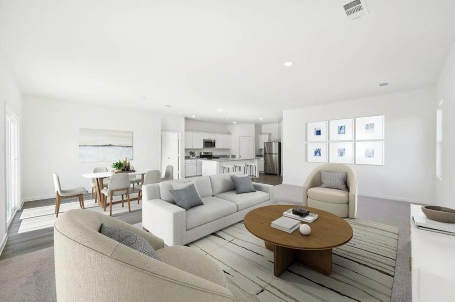 Furnished interior view inside a new home in Crescent Pointe, Carrollton (Image 5).