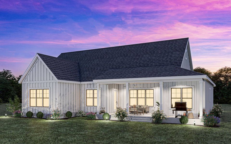 Representative exterior photo of a completed home built from the Thatcher by Zeal Home Builders in Monarch Manor, Poolville, TX (Image 21). Representative exterior photo of a completed home built from the Thatcher by Zeal Home Builders in Monarch Manor, Poolville, TX (Image 21).