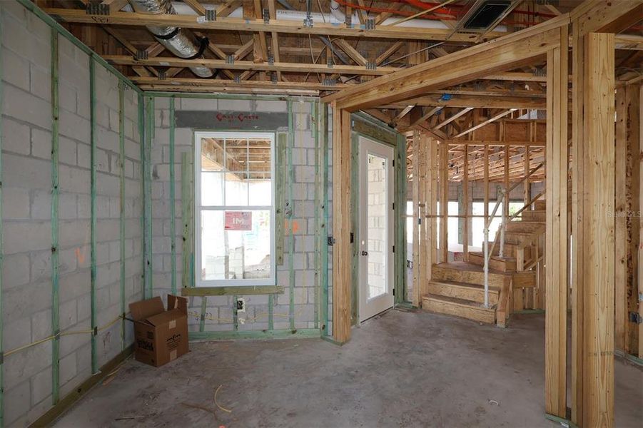 In-progress construction of a new home in Center Lake on the Park, St. Cloud, FL (Image 13). In-progress construction of a new home in Center Lake on the Park, St. Cloud, FL (Image 13).