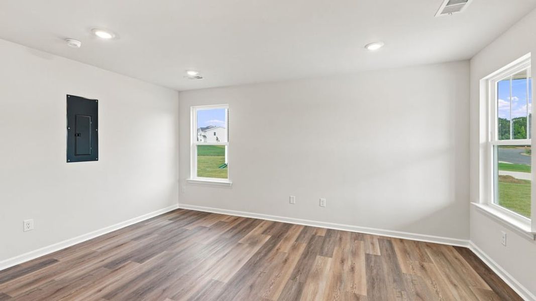 Spacious, unfurnished interior of a new home in Village 3, Woodruff (Image 17). Spacious, unfurnished interior of a new home in Village 3, Woodruff (Image 17).