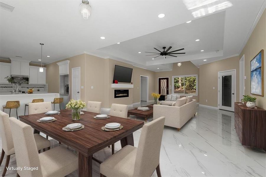 FAMILY ROOM VIRTUALLY STAGED