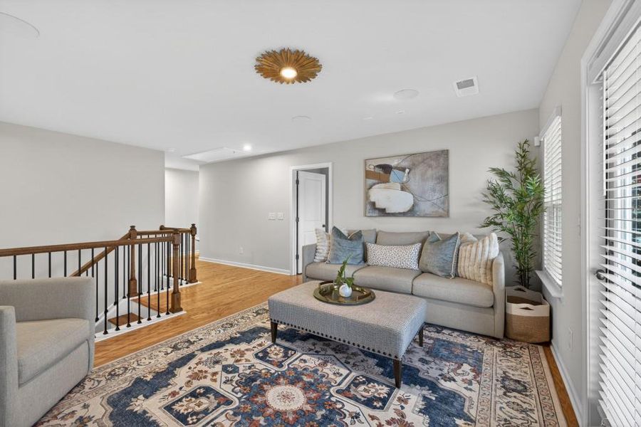 Furnished interior view inside a new home in Reunion, Flowery Branch (Image 60). Furnished interior view inside a new home in Reunion, Flowery Branch (Image 60).