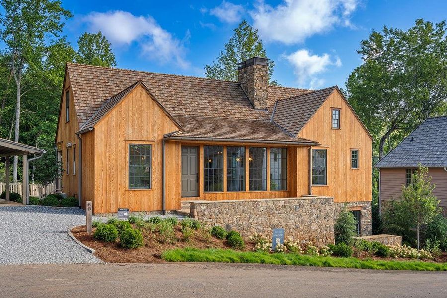Front exterior of a new home in , Clarkesville, GA, highlighting curb appeal (Image 35).