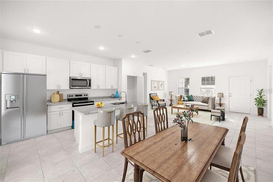 Furnished interior view inside a new home in , Citrus Springs (Image 8). Furnished interior view inside a new home in , Citrus Springs (Image 8).