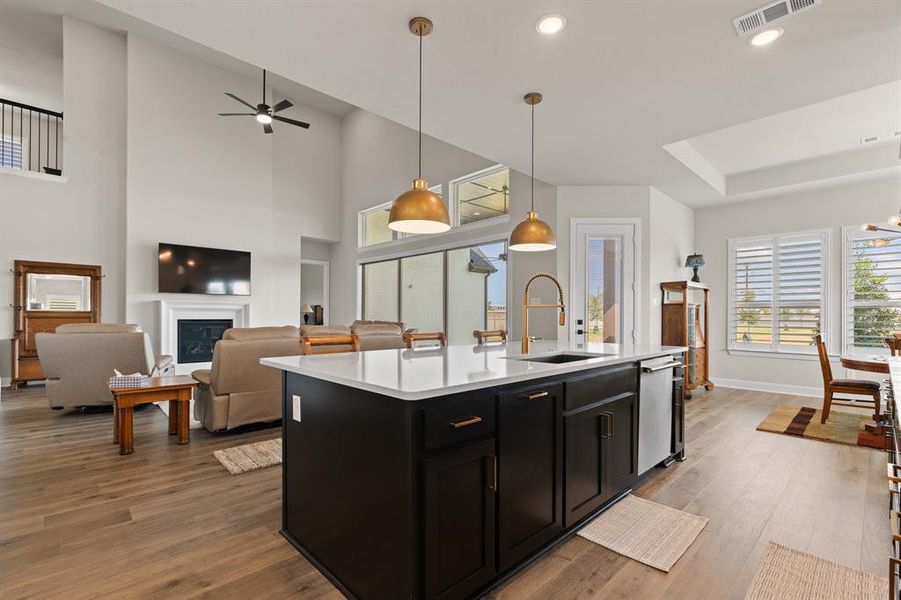 Furnished interior view inside a new home in Pecan Square - Estates, Northlake (Image 10).