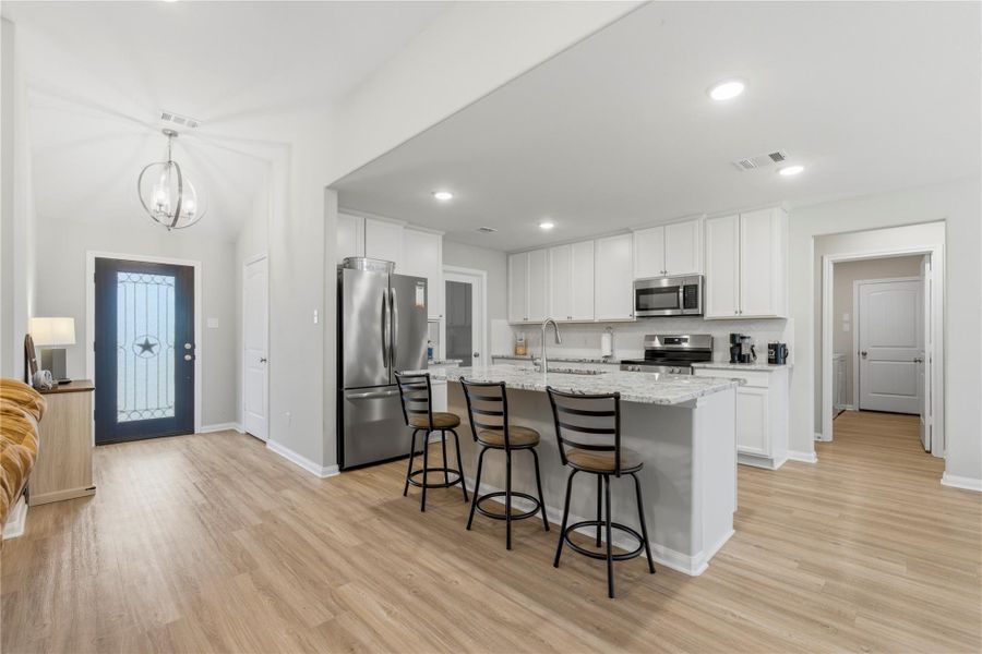 Furnished interior view inside a new home in , Dayton (Image 6).
