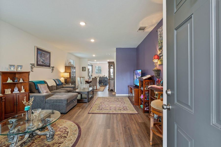 Furnished interior view inside a new home in The Pines At Seven Coves, Willis (Image 4). Furnished interior view inside a new home in The Pines At Seven Coves, Willis (Image 4).