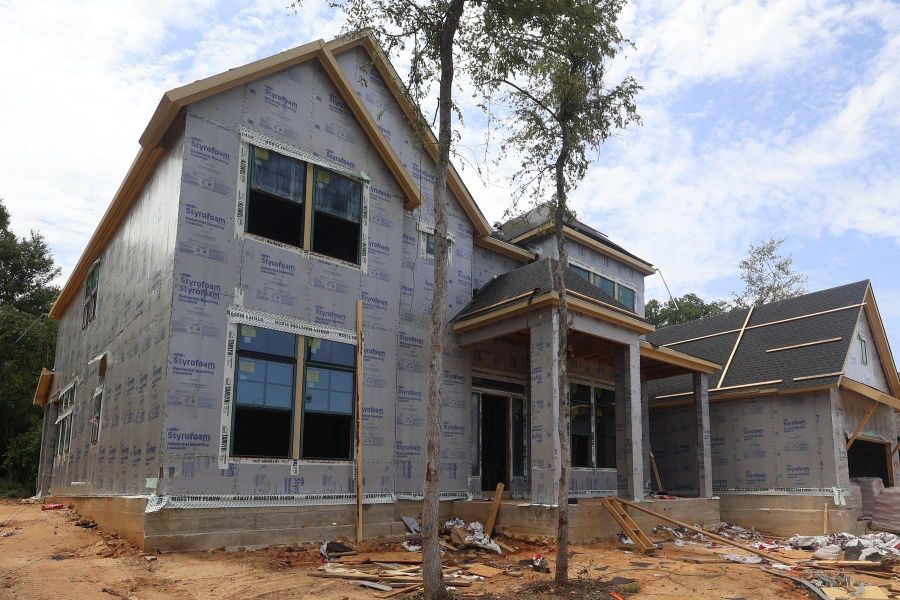 In-progress construction of a new home in , Montgomery, TX (Image 13).