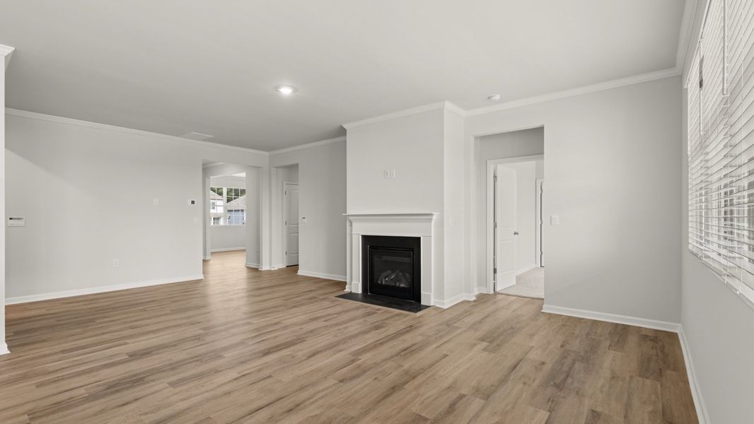 Representative unfurnished interior of a home built from the Booth by D.R. Horton in Liberty Crossing, Braselton (Image 19). Representative unfurnished interior of a home built from the Booth by D.R. Horton in Liberty Crossing, Braselton (Image 19).