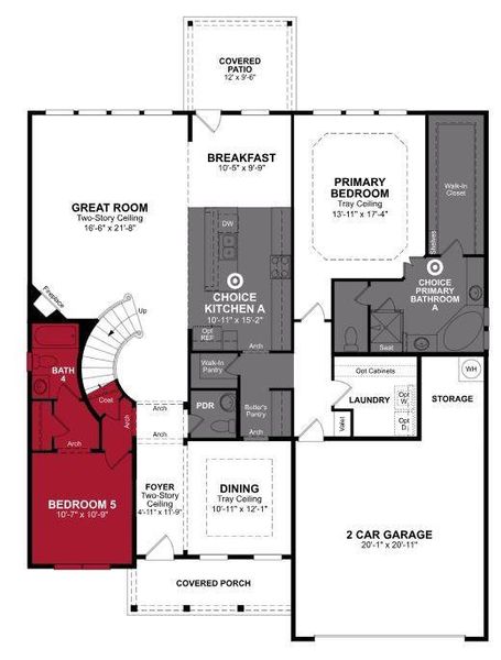 Beazer Homes Enclave at Legacy Hills Madison Floorplan.