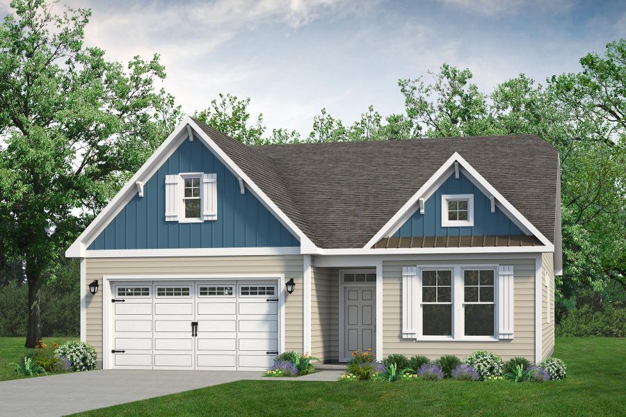 Representative exterior photo of a completed home built from the The Cherry Grove by Chesapeake Homes in Coastal Club of the Carolinas, Calabash, NC (Image 19).