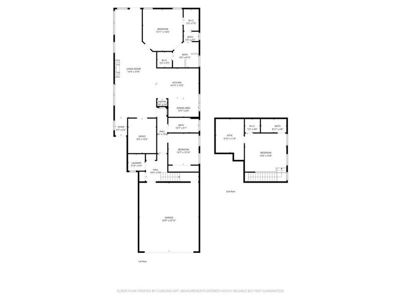 2D floor plan layout of this home in , Hoschton, GA (Image 6).