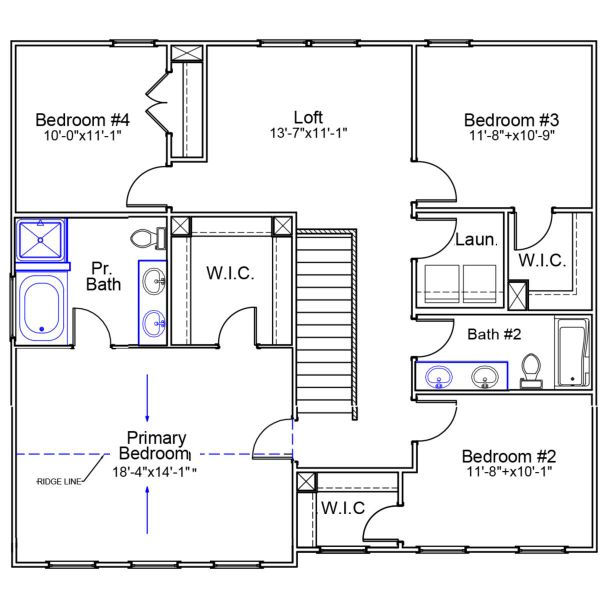 2D floor plan layout of this home in Nazareth Heights, Lexington, SC (Image 3).