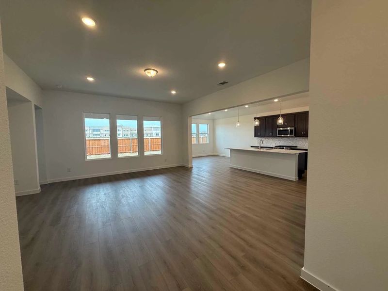 Open Kitchen-Living-Dining Room Construction Progress