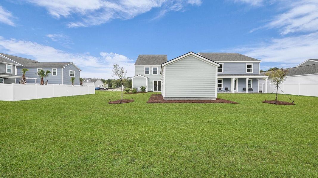 Exterior details and patio area of a home in Sheep Island, Summerville (Image 2).