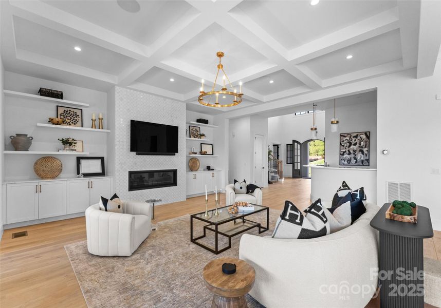 Furnished interior view inside a new home in , Weddington (Image 26).