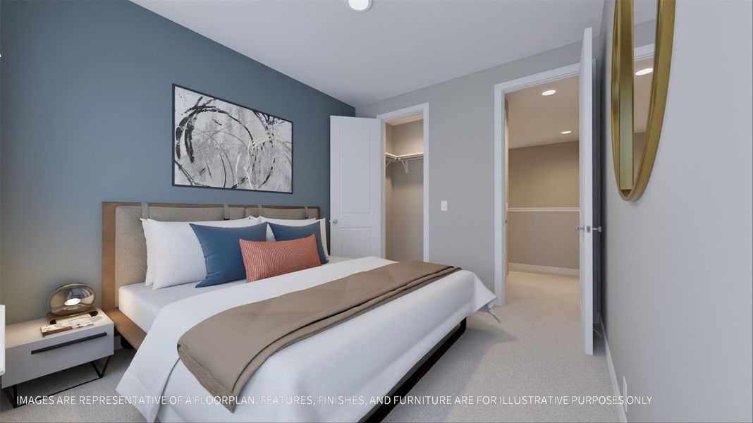 Furnished interior view inside a new home in La Segarra 40', Brookshire (Image 9).